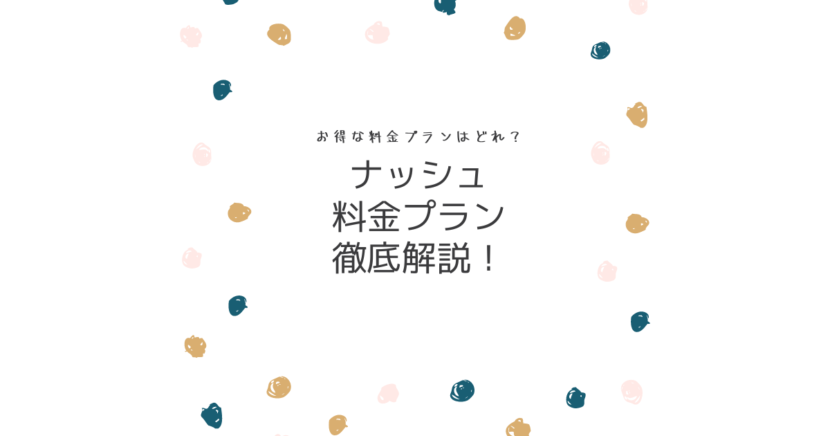 ナッシュ料金プラン徹底解説！お得な料金プランはどれ？