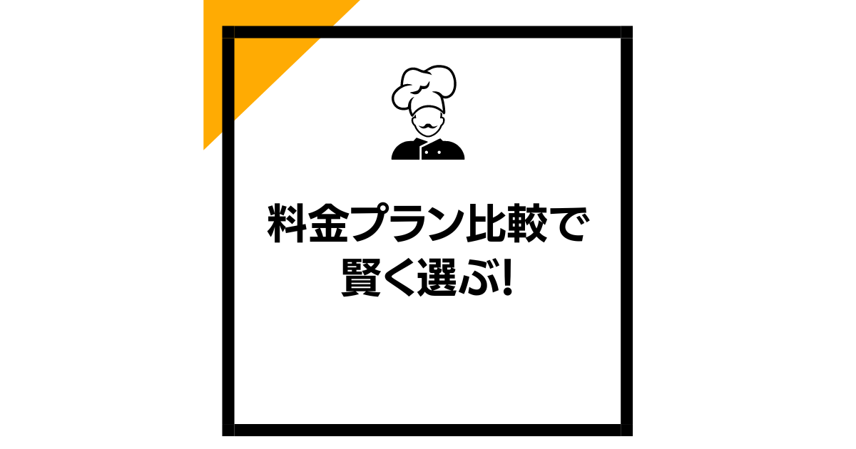 料金プラン比較で賢く選ぶ！